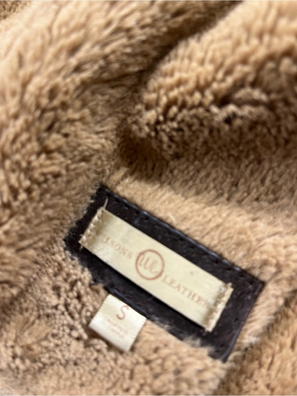 1990s Y2K Vintage Wilsons Leather Suede Jacket Penny Lane Boho Style Faux Fur S - Picture 6 of 8